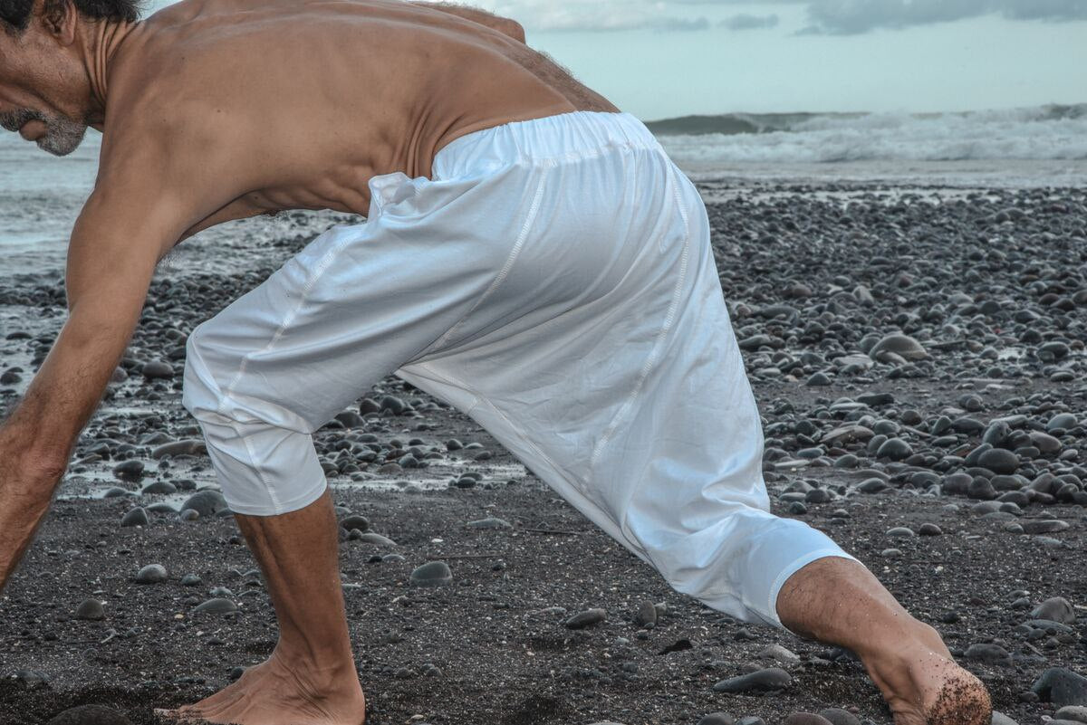 KIO Bamboo Black Pants, Tribal Crotch Pants, Men's Yoga Shorts, Harem Men's Pants, Black Pants Festival Comfy Pants, Yoga Outfit