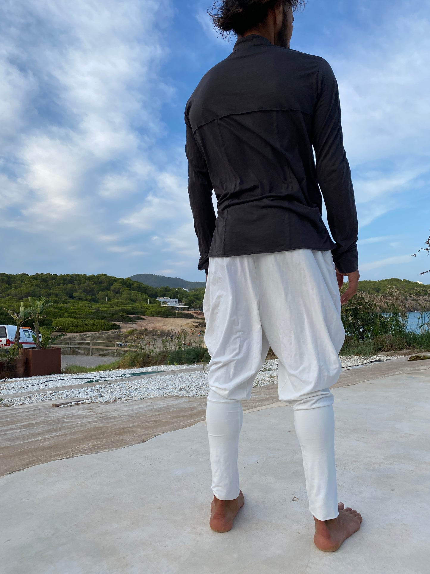 ARETA Men yoga pants Workout comfortable bamboo pants Black yoga wear Harlem dance pants Yoga suit pants Wrap pants men yoga pants clothing