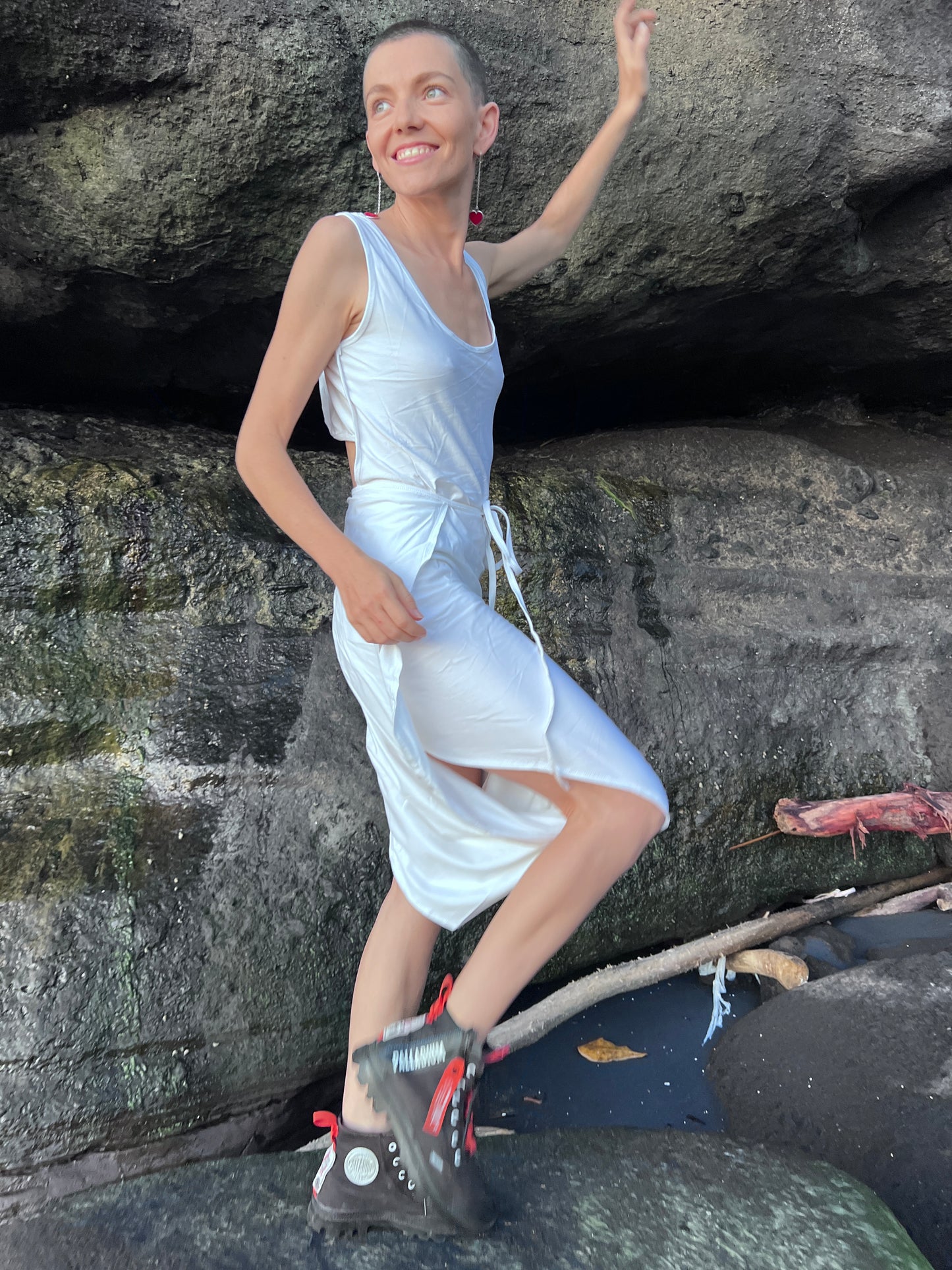 Airi — Bamboo Transformer Dress with Open Back