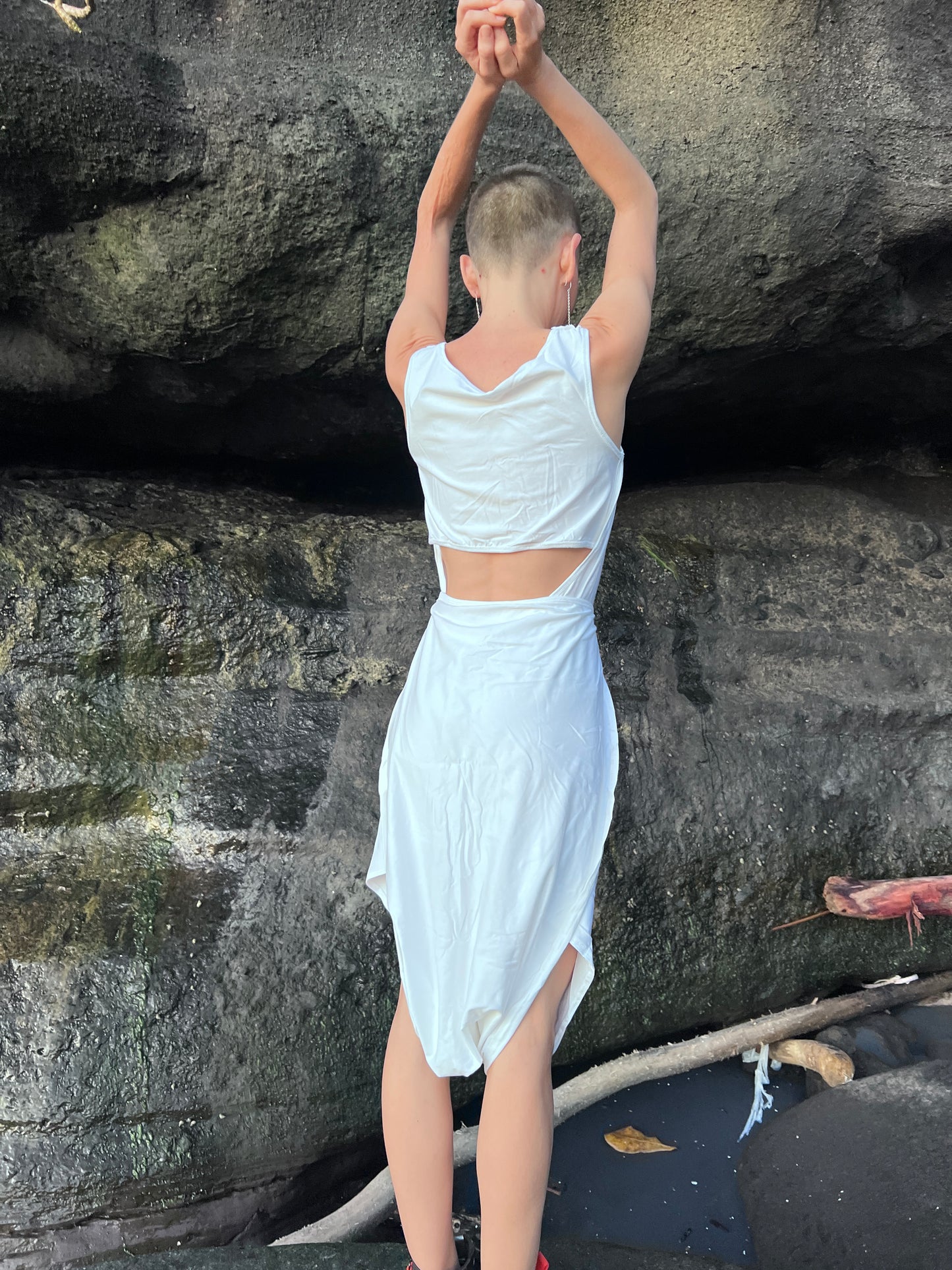 Airi — Bamboo Transformer Dress with Open Back