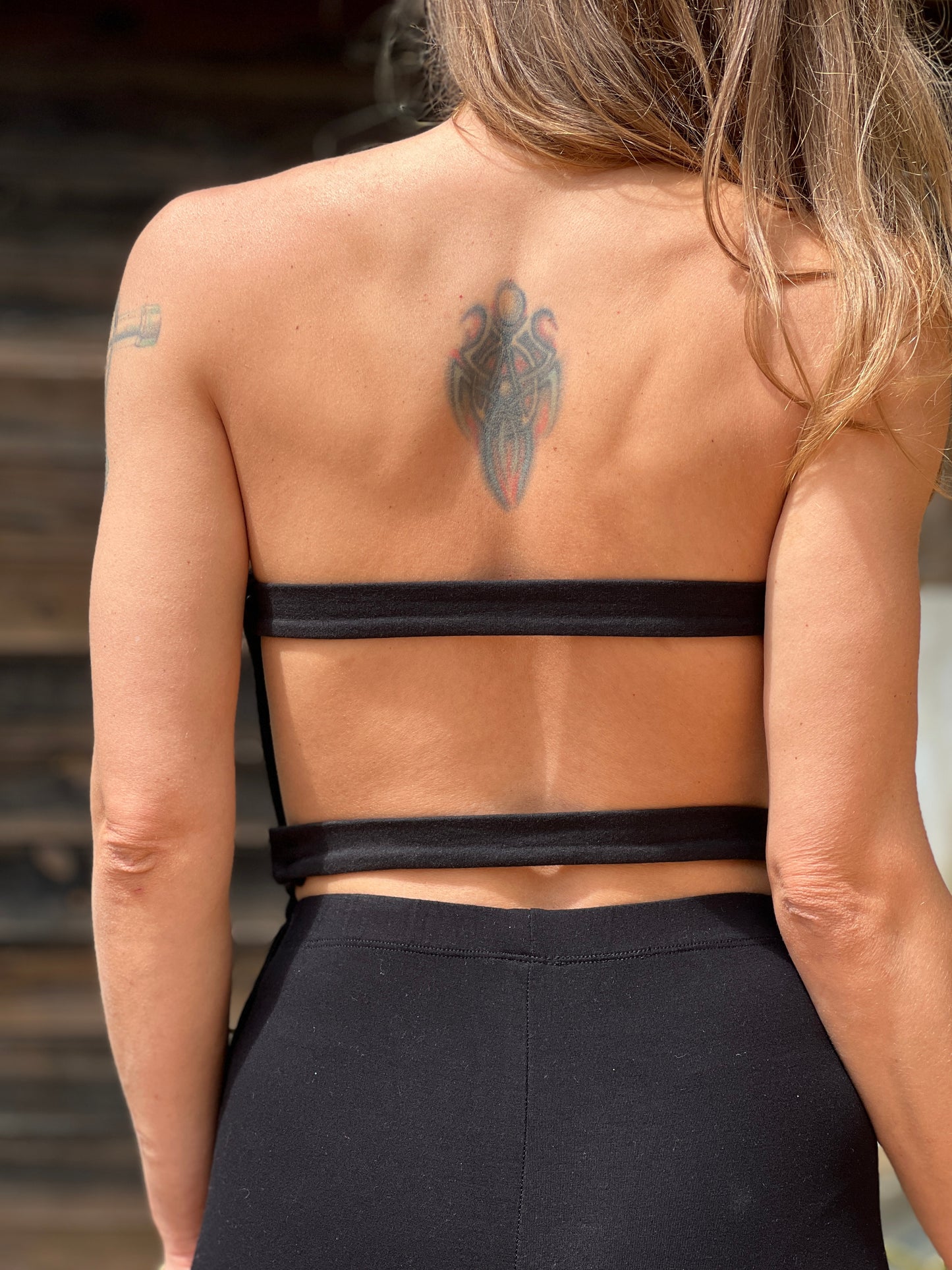 Emi — Bamboo Corset Top with Open Back