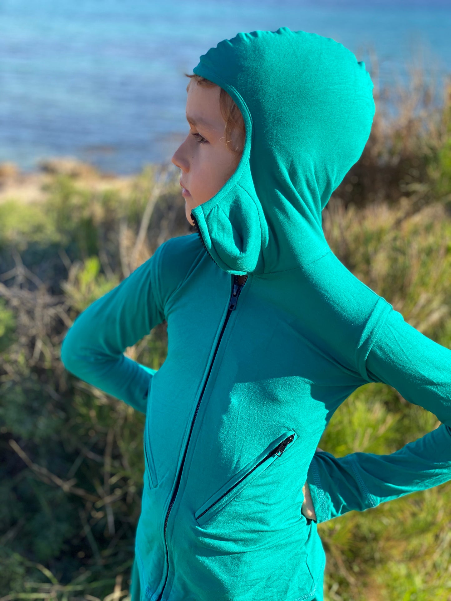 Ninja Kids costume set ninja clothing long sleeve hoodies for boys & baggy harem pants drop crotch thumb unique hoodie for teens