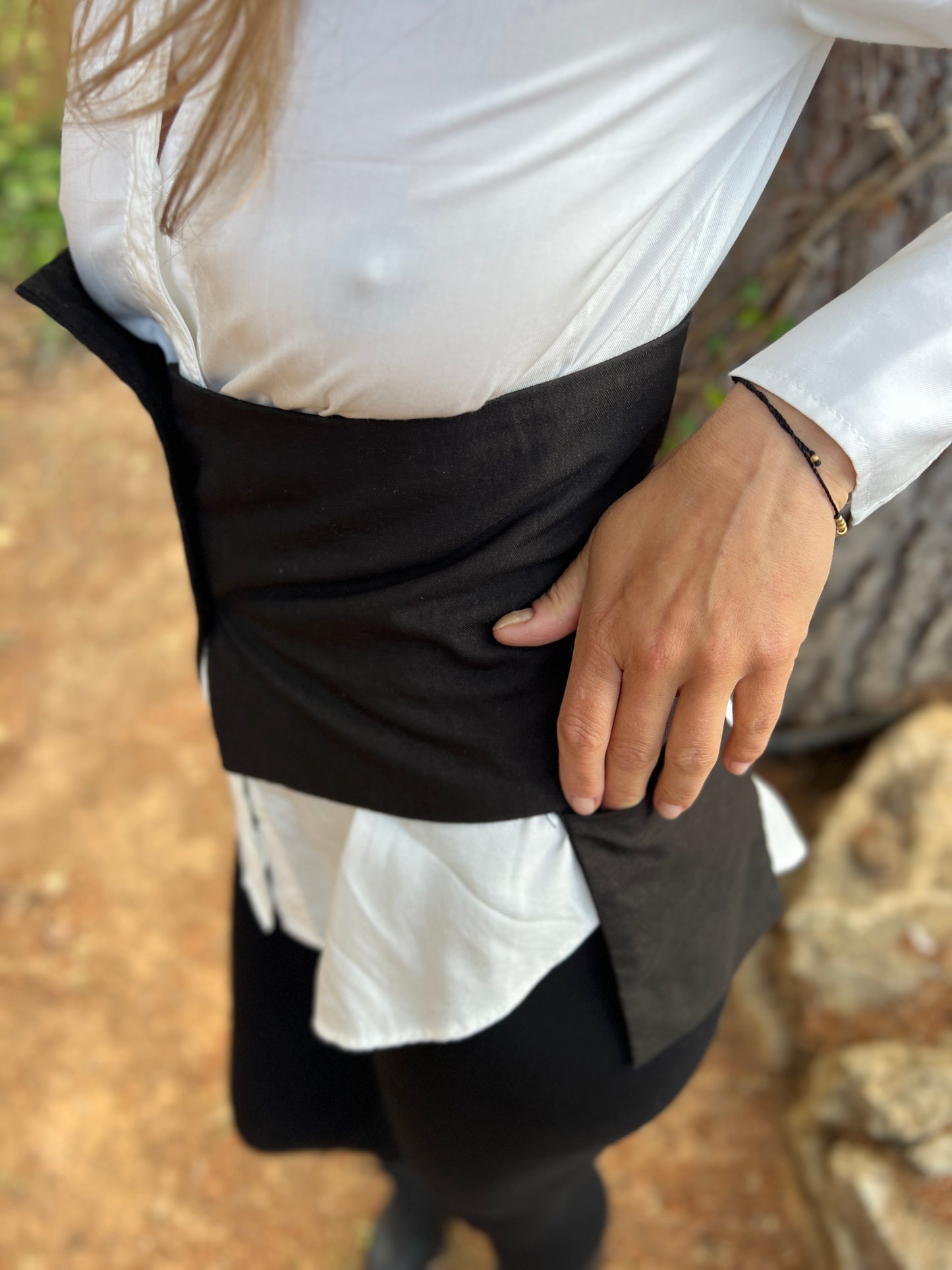 Naomi — Wide Cotton Corset Belt with Pockets Unique Design