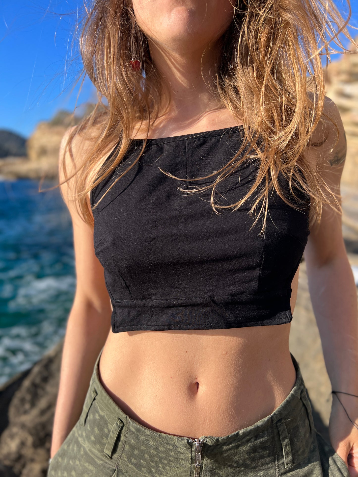 YUNA — Bamboo Side-Hook Women’s Top Unique Design