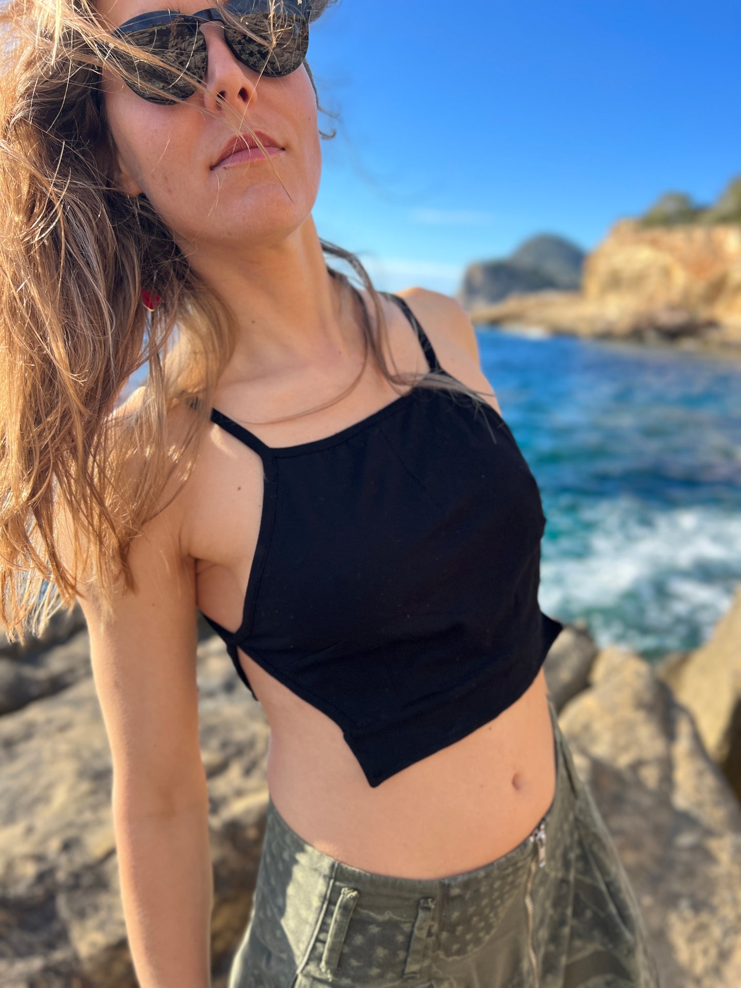 YUNA — Bamboo Side-Hook Women’s Top Unique Design