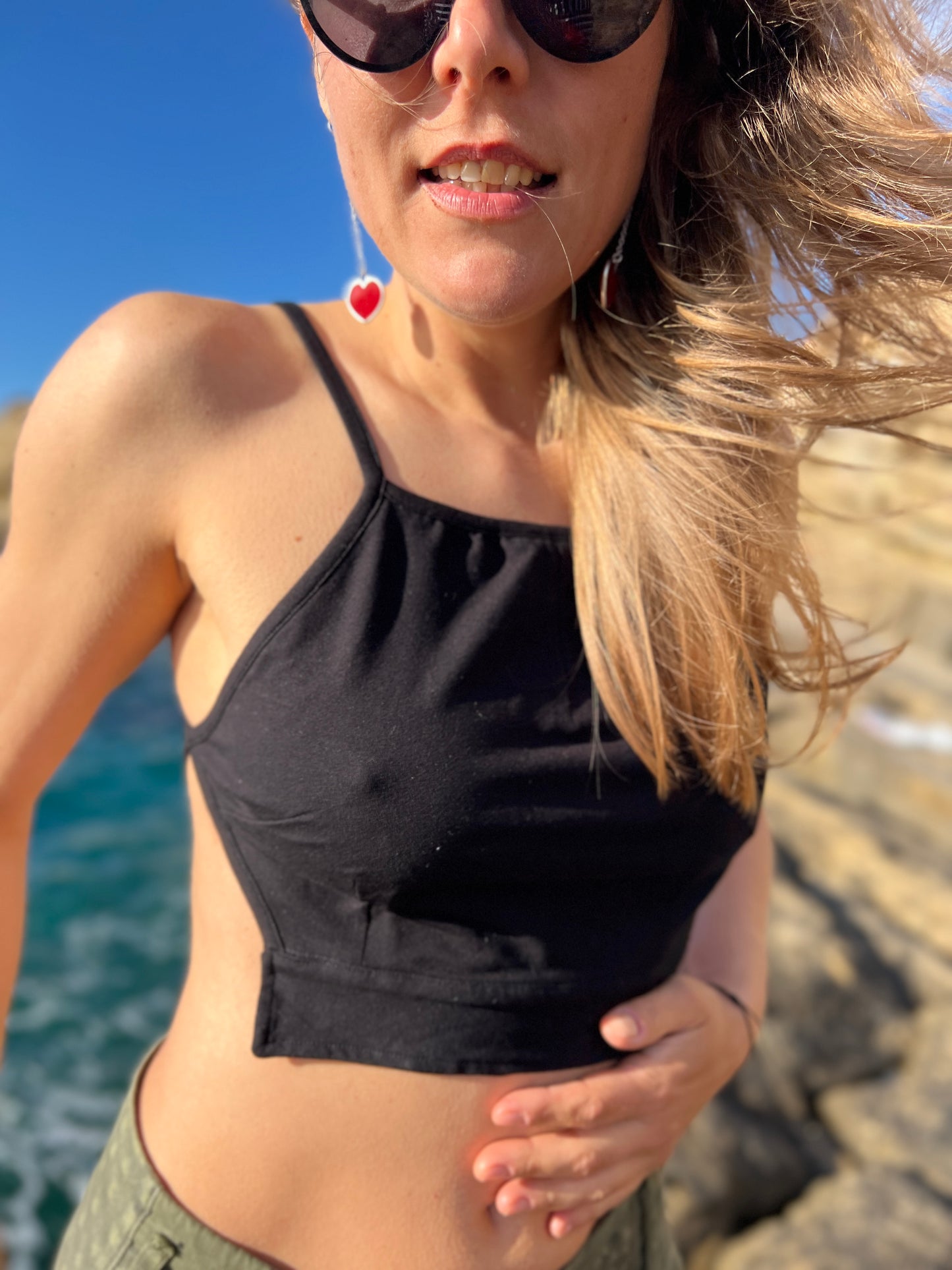 YUNA — Bamboo Side-Hook Women’s Top Unique Design