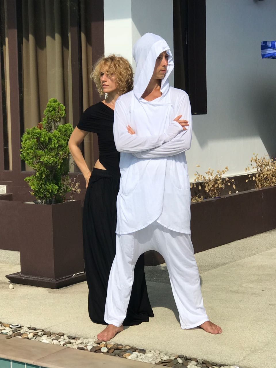 SHIDJERU Yoga Pants Dance Pants White Yoga Wear Wide Leg Pants Cotton Yoga Harem Pants Comfy Workout Dancewear Men. Unisex