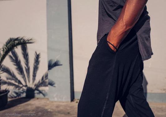 KIO Bamboo Black Pants, Tribal Crotch Pants, Men's Yoga Shorts, Harem Men's Pants, Black Pants Festival Comfy Pants, Yoga Outfit