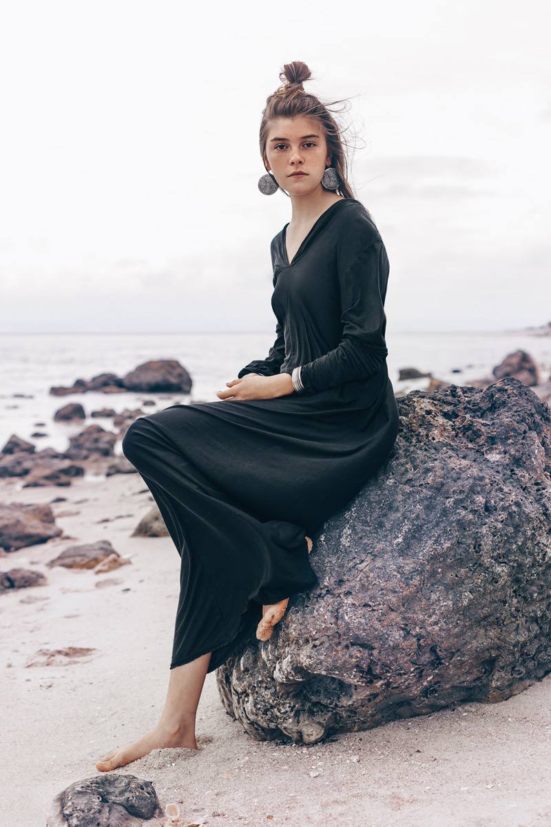 Unique TENSHI cotton dress, long sleeve maxi dress, hooded dress, hoodie dress, comfortable casual dress, boho chic dress